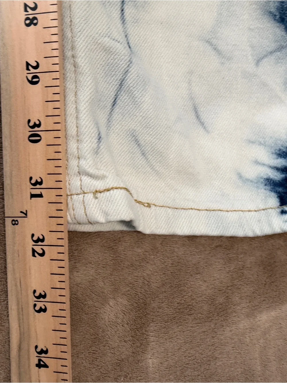Levi’s 541 Athletic Fit Taper Tie Dye Blue White Jeans Streetwear Grunge Sz32/32